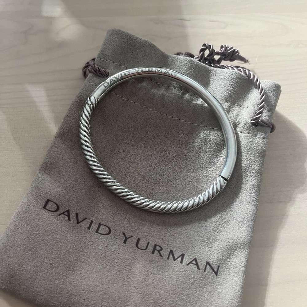 COPY - David Yurman sculpted cable smooth bracelet